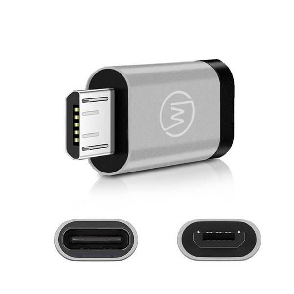 Wicked Chili MicroUSB auf USB C OTG Adapter für USB C Kartenlesegerät und Handy für Daten