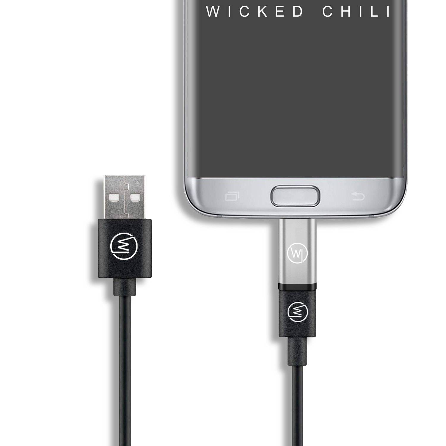 Wicked Chili MicroUSB auf USB C OTG Adapter für USB C Kartenlesegerät und Handy für Daten-3