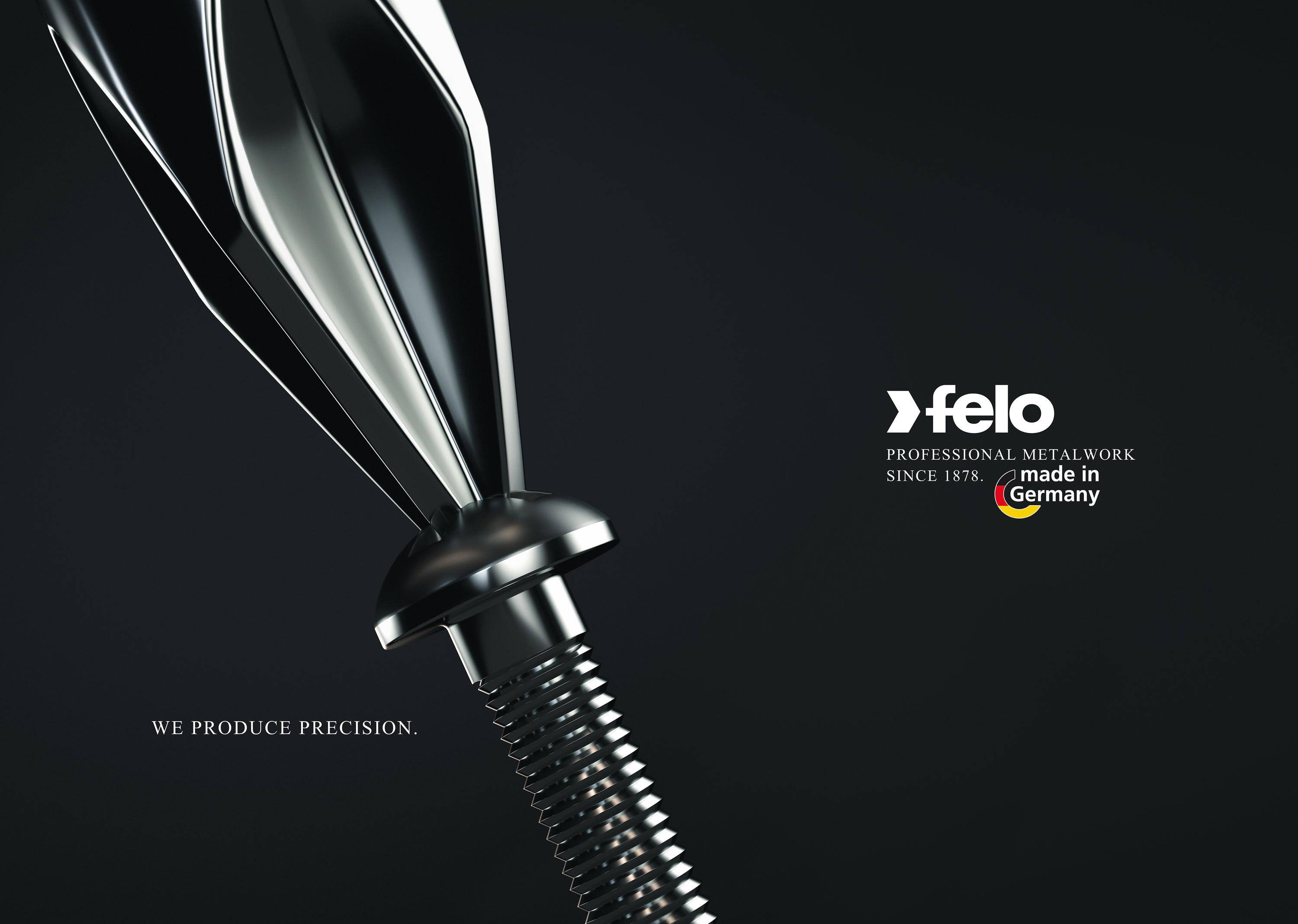 FELO Schraubendreher Satz ERGONIC 400, 5-tlg : 3 x Schlitz - 2 x PZ (PZ 1- PZ 2)-5