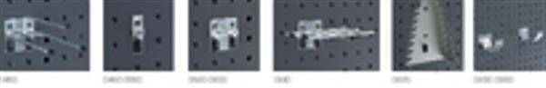 Werkzeugklemme einfach B20xT60xD10 mm für Lochplatten für Lochplatten - Artikel: 7830333326-1