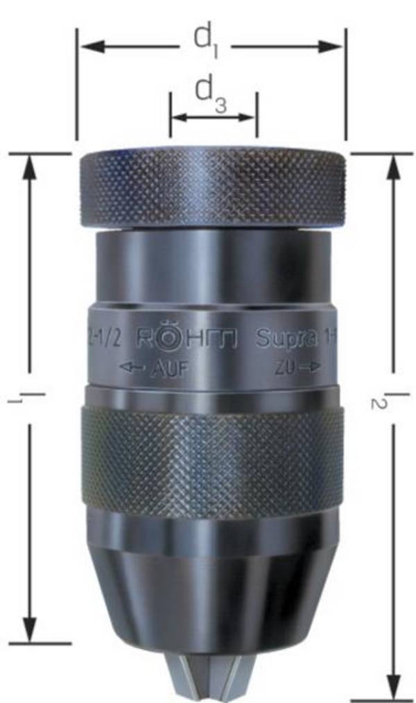 Schnellspannbohrfutter Supra I 0-10mm B12 RÖHM
