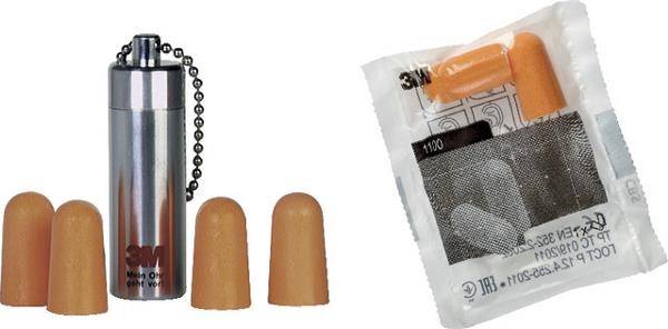 Gehörschutzstöpsel 3M™ 1100 1100 Größe uni Inhalt Einzelpack Polybeutel (1 Paar) 3M-Nr 1100