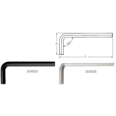 Stiftschlüssel - 2x51mm - Sechskant - kurz - brüniert - Serie 350