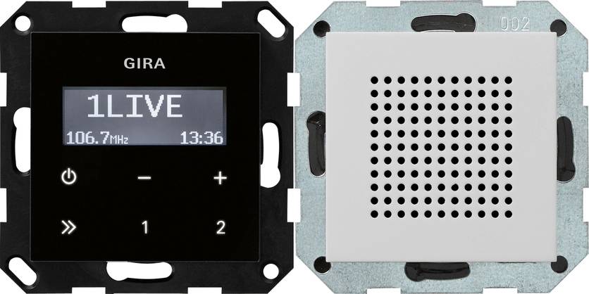 Gira UP-Radio 2280015 grau Kunststoff-0