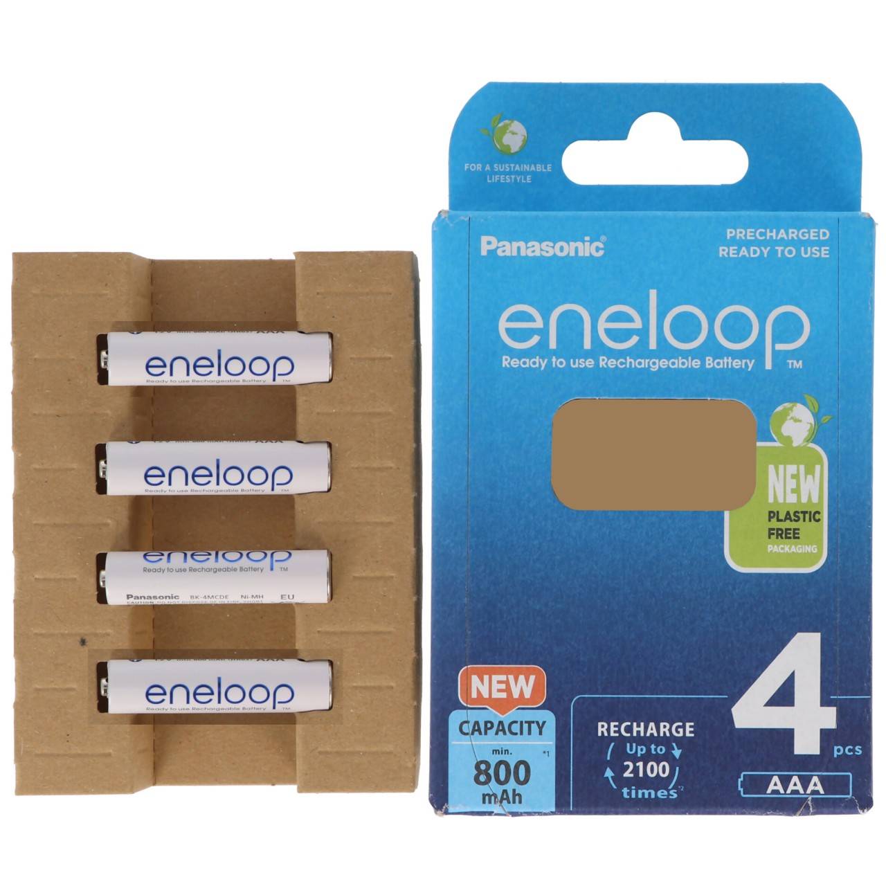 4x eneloop HR03 Micro (AAA)-Akku NiMH 800 mAh 1.2 V-1