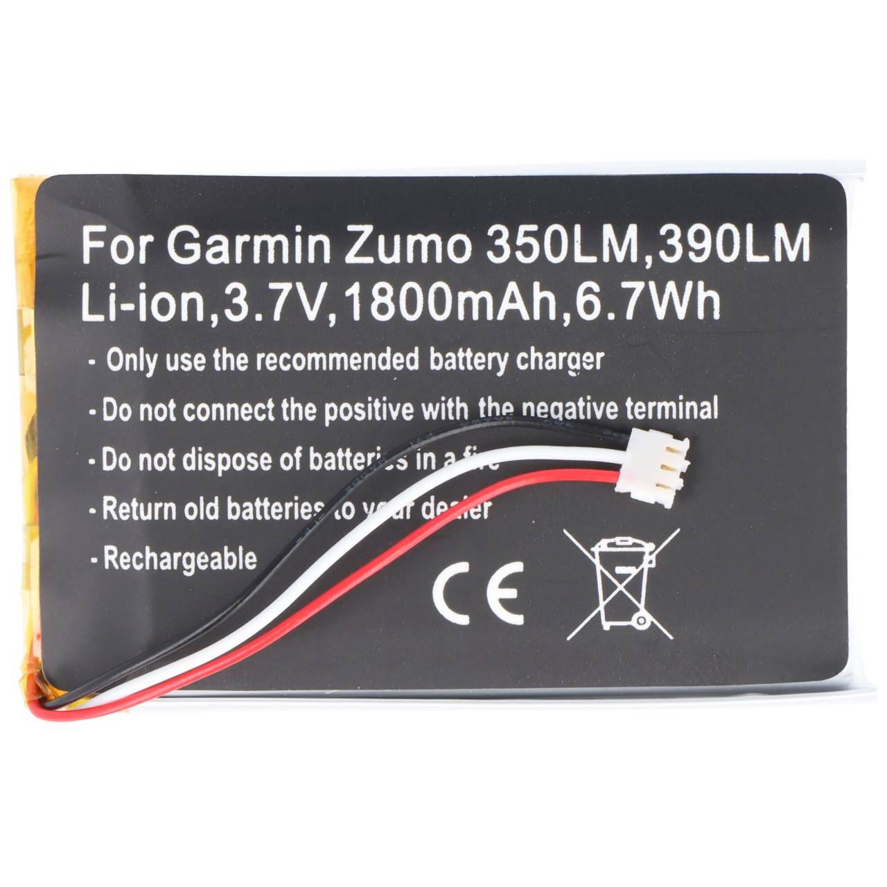 Akku passend für den Garmin Zumo 350LM Akku 390LM, 361-00059-00, 010-01043-01, 020-00218-05-0