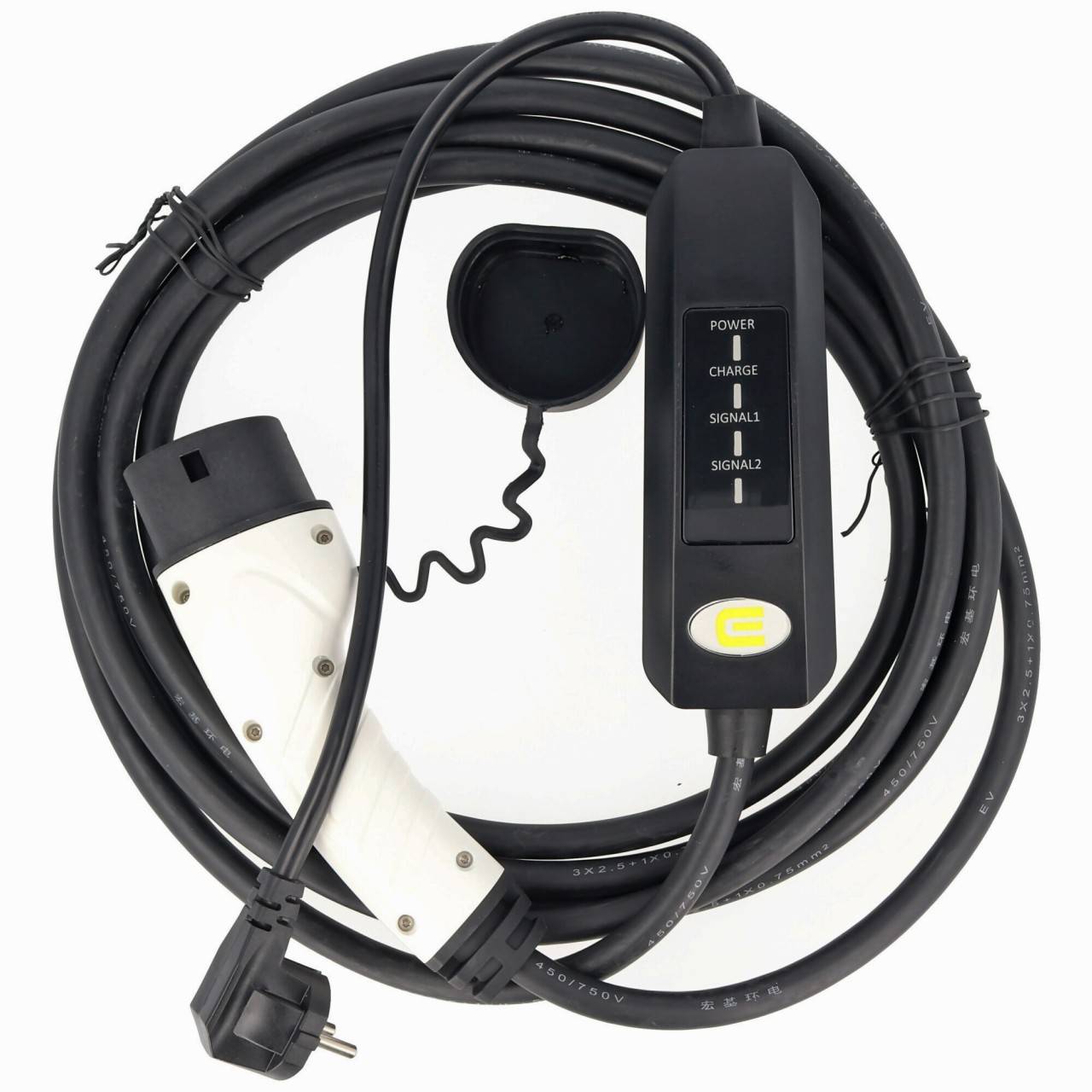 Ladekabel für Elektroautos mit SchuKo-Stecker auf Typ 2 Mode2 230V 13A  1-Phasen Ladetechnologie mit max. 3kW nur 1,79KG kaufen