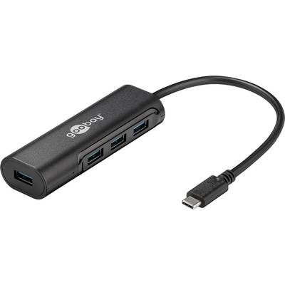 4-fach USB-C HUB gleichzeitiger Anschluss von 4 USB 3.0 A Buchsen auf USB-C Stecker
