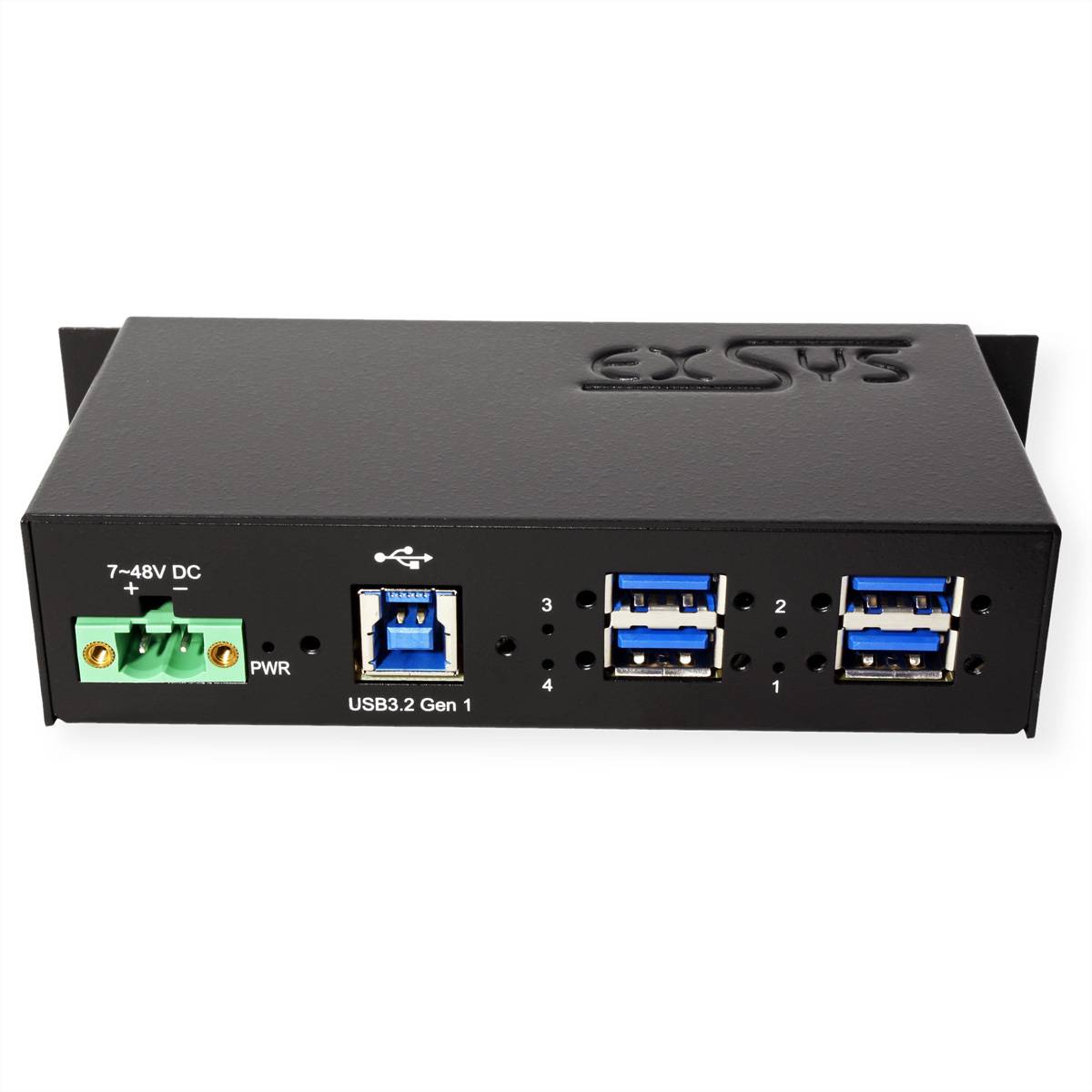 EXSYS EX-1185HMVS-2 4-Port Metall USB 3.2 Gen1 mit 15KV ESD Überspannungs-Schutz-3