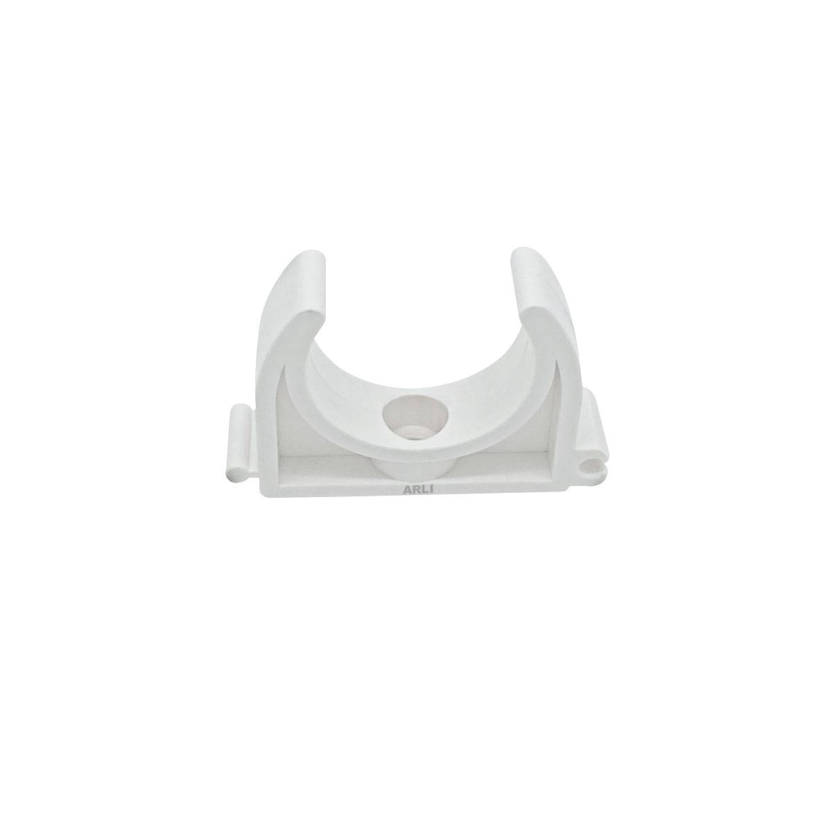 Installationsrohr M20 gemufft 24m + 50 Klemmschellen – Kabelrohr starr 20mm PVC für Aufputzinstallation Weiß-2