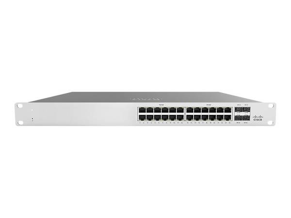 Cisco Meraki Cloud Managed MS120-24P - Switch - managed - 24 x 10/100/1000 + 4 x Gigabit SFP - Desktop, an Rack montierbar - PoE (370 W)