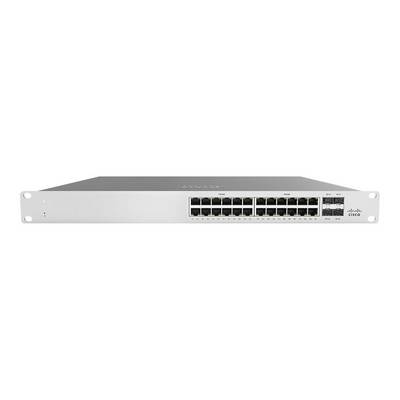 Cisco Meraki Cloud Managed MS120-24P - Switch - managed - 24 x 10/100/1000 + 4 x Gigabit SFP - Desktop, an Rack montierb-0