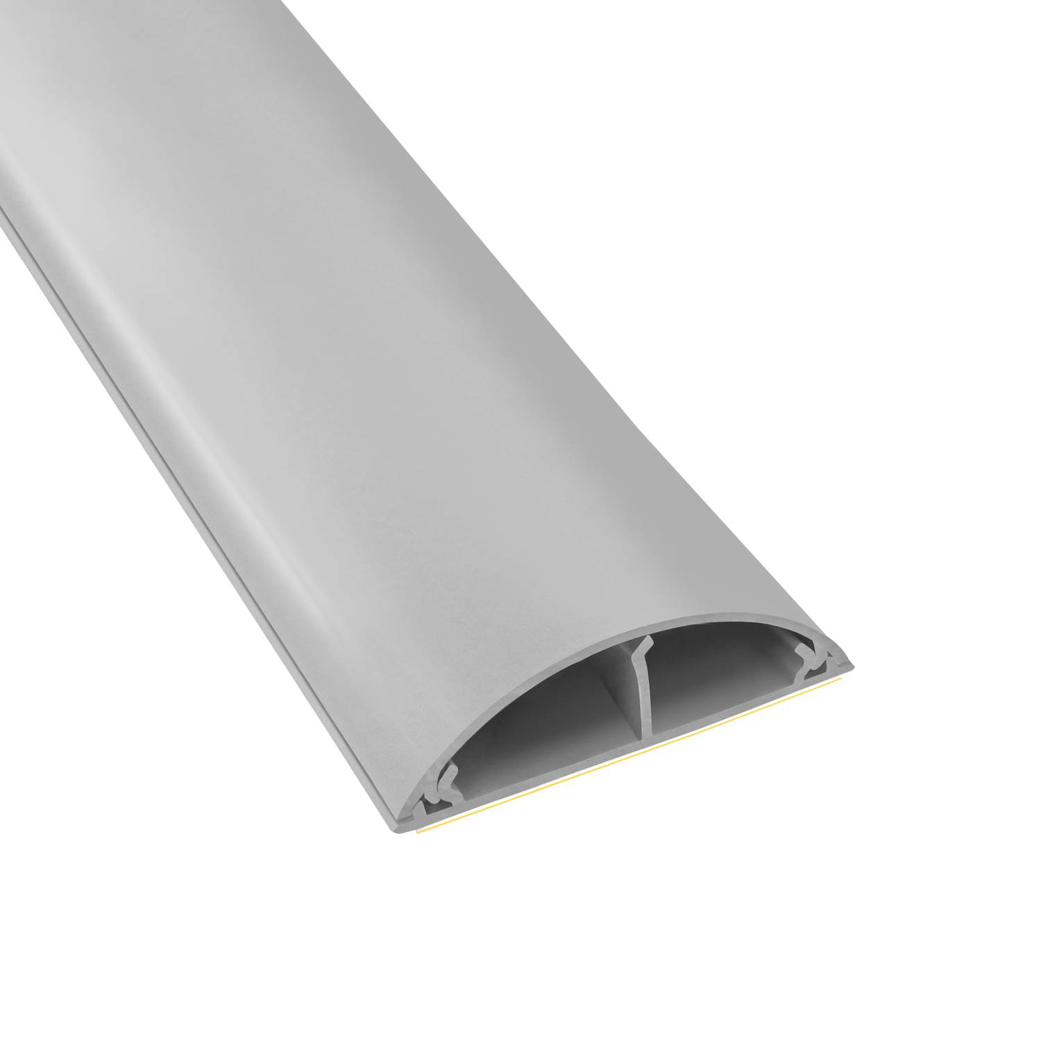 ARLI Kabelkanal halbrund selbstklebend 50x12 mm Grau – 8x 1m Wand- & Fußboden Kabelbrücke-3