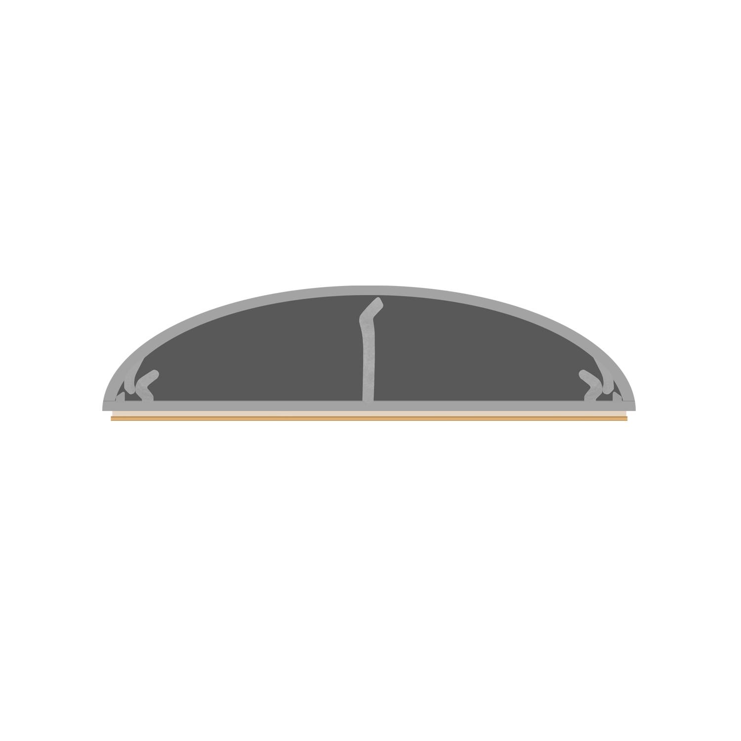 ARLI Kabelkanal halbrund selbstklebend 50x12 mm Grau – 8x 1m Wand- & Fußboden Kabelbrücke-4