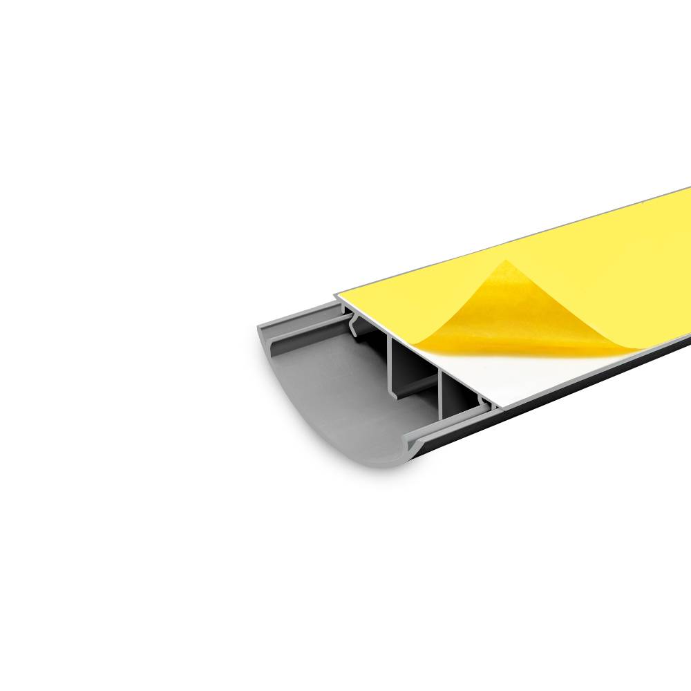 ARLI Kabelkanal halbrund selbstklebend 70x20 mm Grau – 2x 1m Wand- & Fußboden Kabelbrücke-2