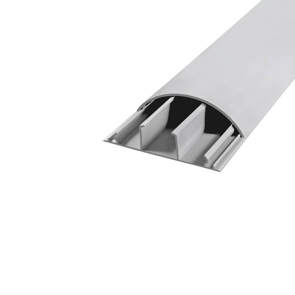 ARLI Kabelkanal halbrund selbstklebend 70x20 mm Grau – 2x 1m Wand- & Fußboden Kabelbrücke-3