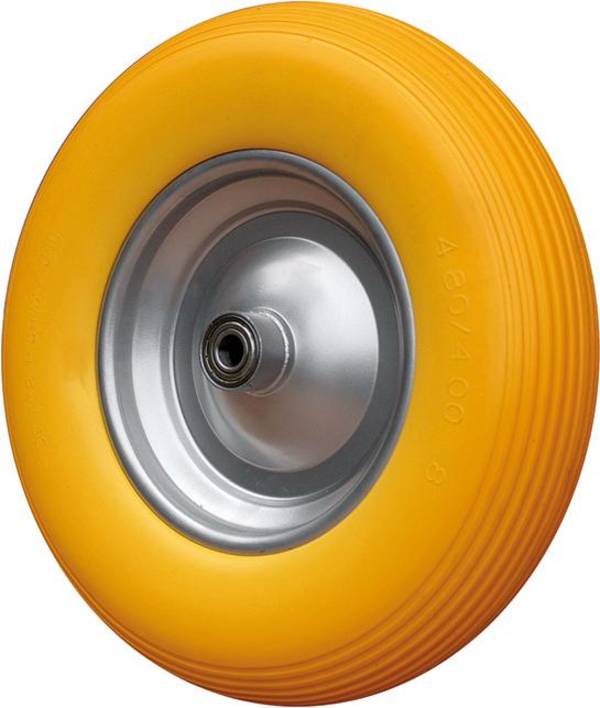 Rad vollgeschäumt 400/100Kugellager u. Achse 17mm - Artikel: 4027972107748