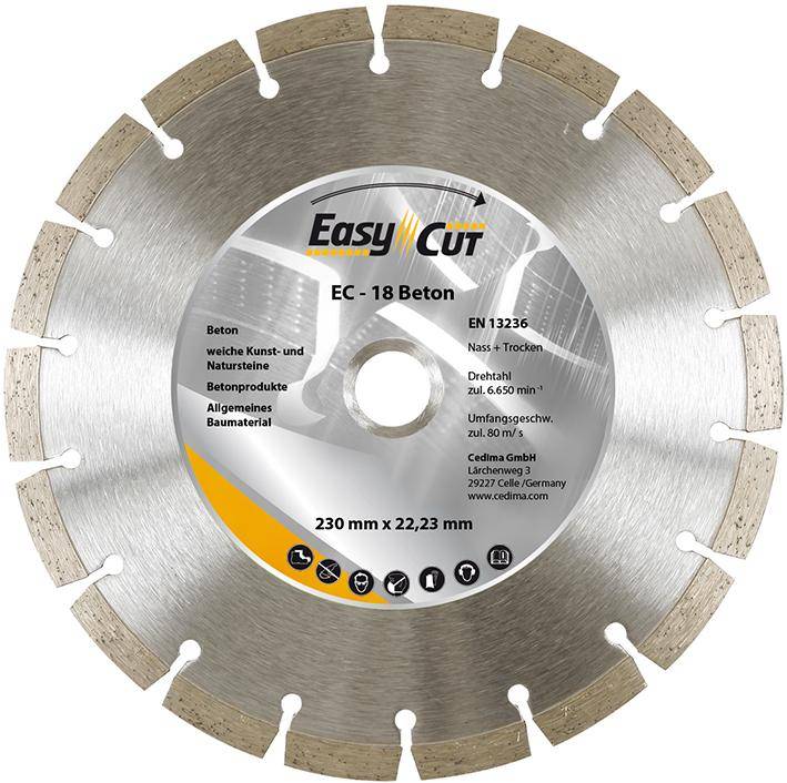 Trennscheibe Diamant EC-18 230x2,4x10x22,23mm CEDIMA - Artikel: 4023138127193-0