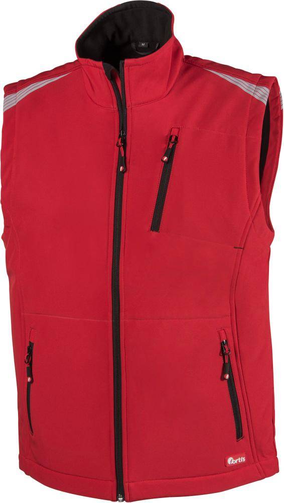 FORTIS Herren Weste 24, rot/schwarz Gr.S - Artikel: 4317784747301-0