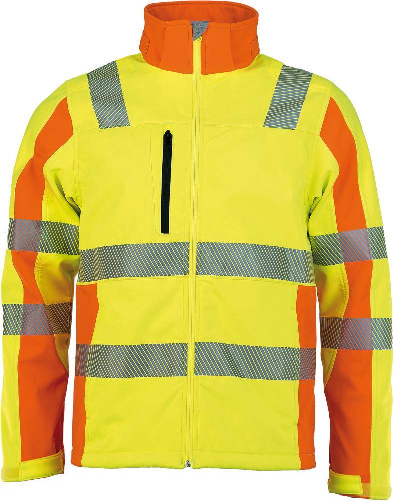 Warnjacke Softshell, Prevent, gelb, Gr.2XL - Artikel: 4029201159474-0