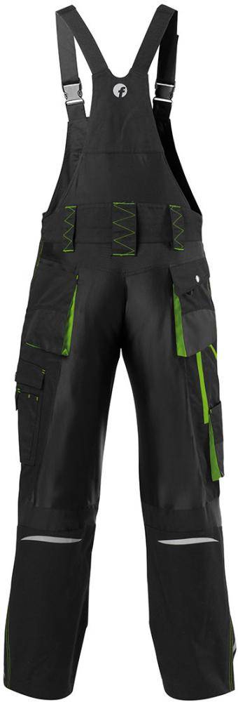 FORTIS H-Latzhose 24, schw./limegreen, Gr. 98 - Artikel: 4317784767262-2