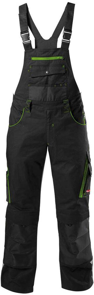 FORTIS H-Latzhose 24, schw./limegreen, Gr. 110 - Artikel: 4317784767200-0