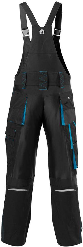 FORTIS H-Latzhose 24, schwarz/türkis, Gr. 94 - Artikel: 4317784767545-2