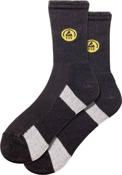 Funktionssocke, ESD, Gr42-44,schw./grau,FORTIS - Artikel: 4317784797160-0