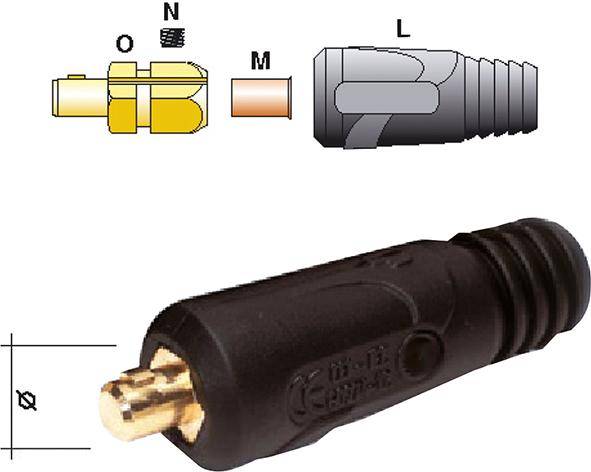 Steckerteil Standard 50-70 qmm 13er Dorn-0