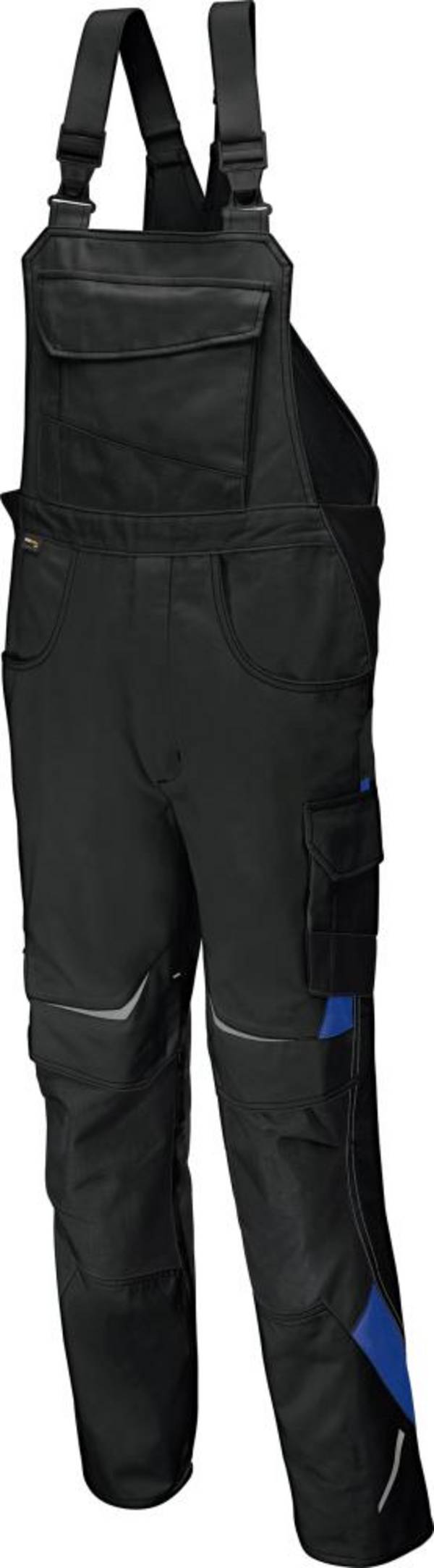 Latzhose PULSSCHLAG Gr. 110, schw./kbl.blau - Artikel: 4053813029559