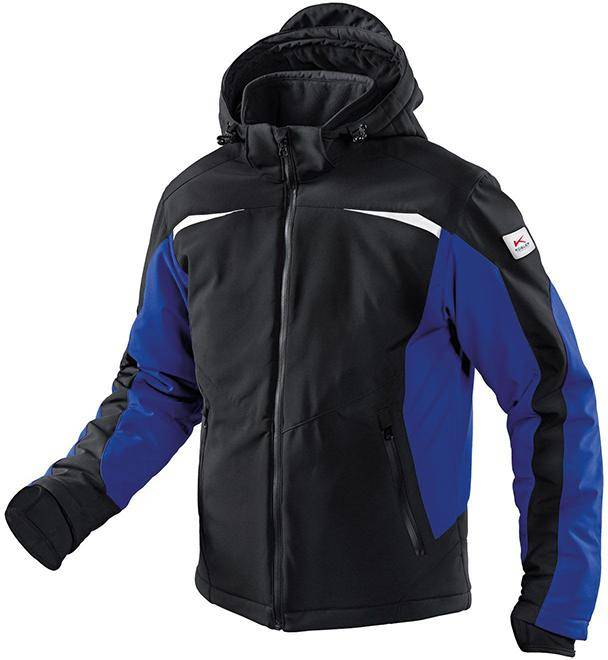 Winterjacke, Softshell, Gr. L, schw./kbl.blau - Artikel: 4053813035499