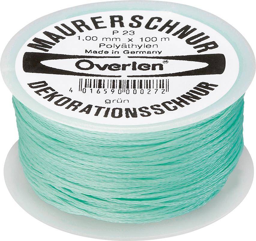 Maurerschnur PE 1,0mm 100m grün Overmann - Artikel: 4016590000272-0