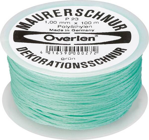 Maurerschnur PE 1,0mm 100m grün Overmann - Artikel: 4016590000272