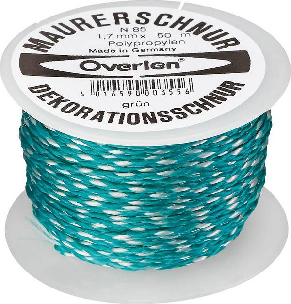 Maurerschnur PP 1,7mm 50m grün Overmann - Artikel: 4016590003556