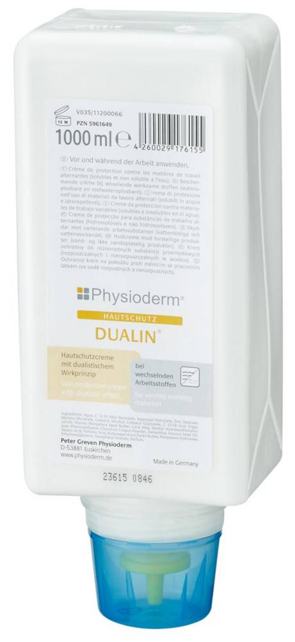Hautschutzcreme Dualin, 1000 ml Faltflasche
