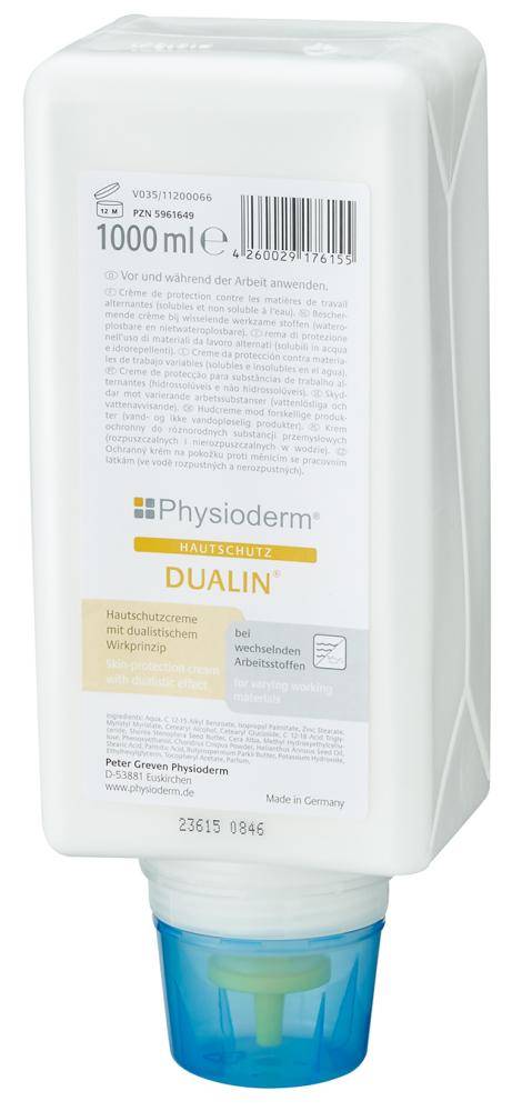 Hautschutzcreme Dualin, 1000 ml Faltflasche-0