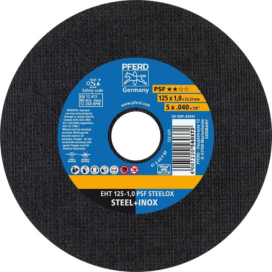 Trennscheibe gerade A60RSG-INOX 115x1mm PFERD - Artikel: 4007220499702-2