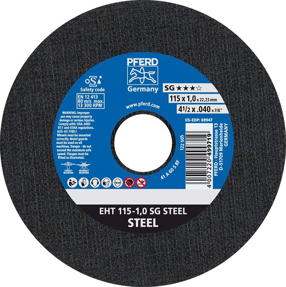 Trennscheibe gerade A60SSG 115x1mm PFERD - Artikel: 4007220499719