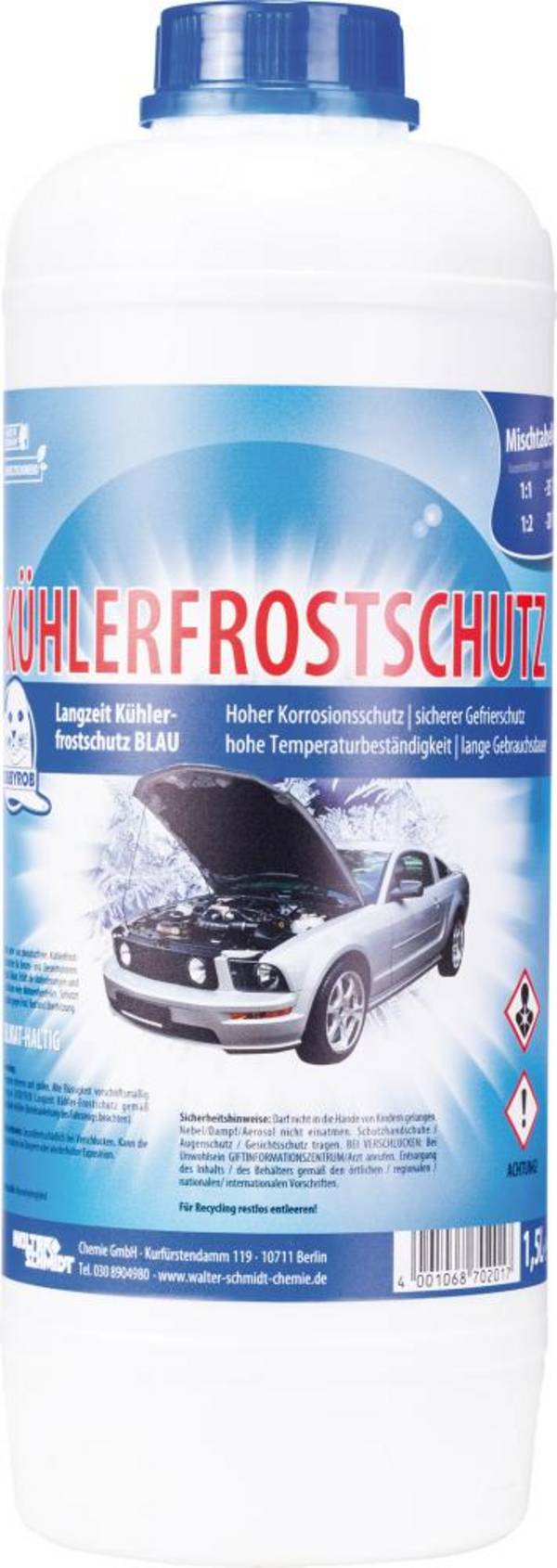 Kühlerfrostschutz R11 blau 1,5 Liter - Artikel: 4001068702017