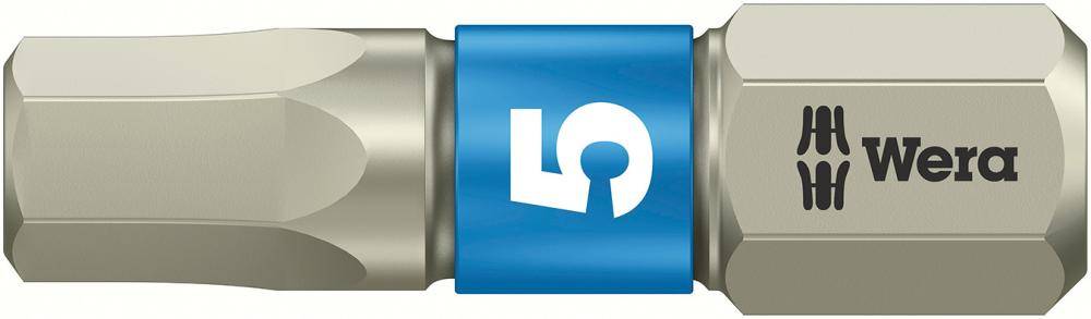 Bit rostfrei 1/4" DIN 3126 C6,3 Innensechskant 5x25mm Wera - Artikel: 4013288111241