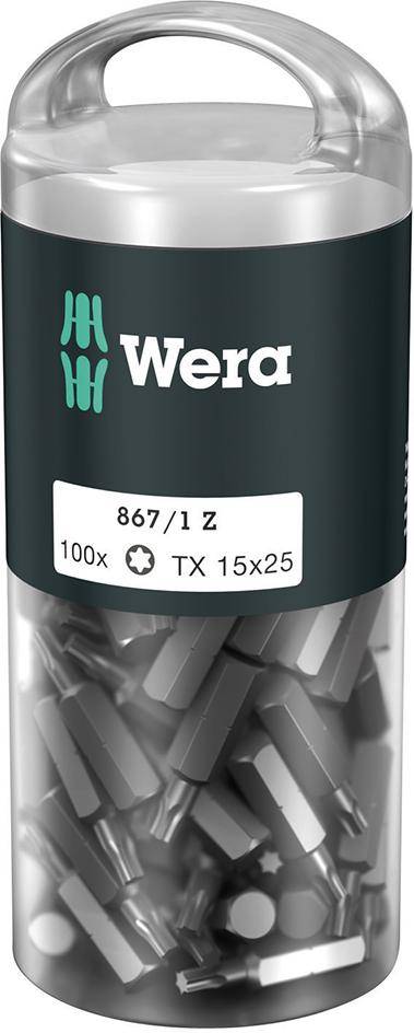 Bit-Großpack T15x25mm zähhart a 100 Stück Wera - Artikel: 4013288138514