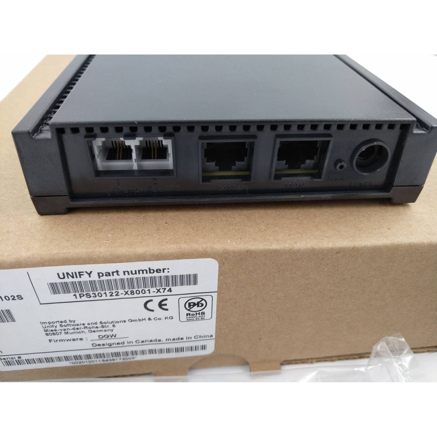UNIFY Mediatrix 4102 - 2 Port Analog Interface IP a/b Wandler L30220-D600-A214-2