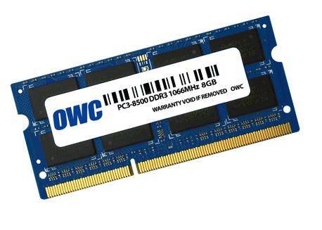 OWC DDR3 - Modul - 8 GB - SO DIMM 204-PIN1066 MHz / PC3-8500 - CL7 - 1.5 V --0