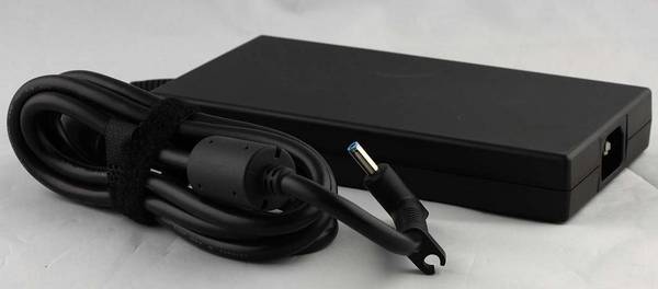 HP AC power adapter (200 watt) 4.5mm barrel connector Requires separate 3-wire AC power cord