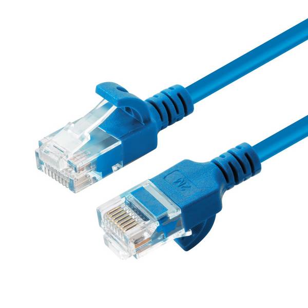 MicroConnect U/UTP CAT6A Slim 3M Blue Unshielded Network Cable, LSZH 4x2xAWG 28 CU, OD : 3.6mm
