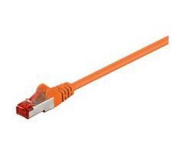 MicroConnect F/UTP CAT6 0.5m Orange PVC Outer Shield : Foil screening 4x2xAWG 27 CCA