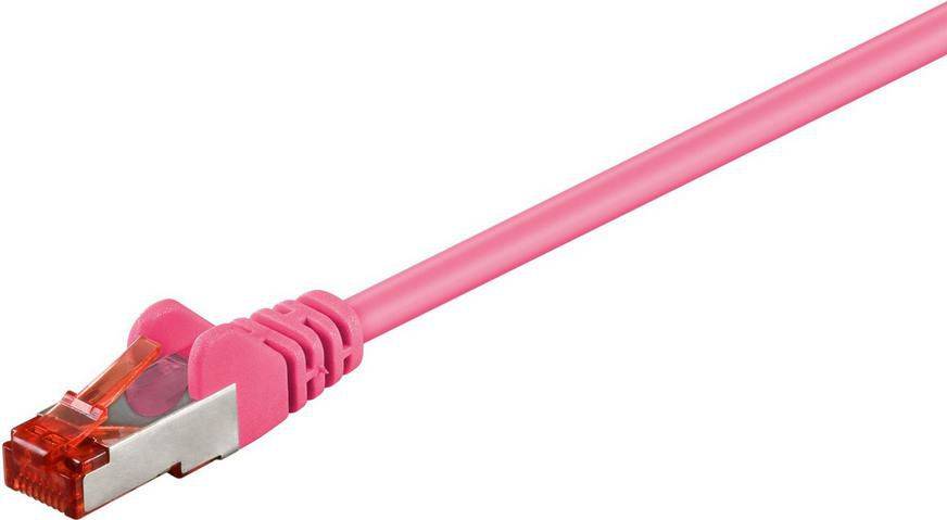 MicroConnect F/UTP CAT6 2m Pink PVC Outer Shield : Foil screening 4x2xAWG 27 CCA-0