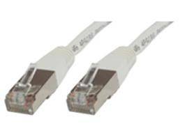 MicroConnect F/UTP CAT5e 0.5m White PVC Outer Shield : Foil screening 4x2xAWG 26 CCA-0