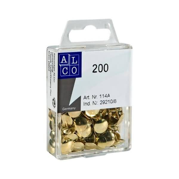 Reißnagel Metall 9mm vermessingt VE=200 Stück