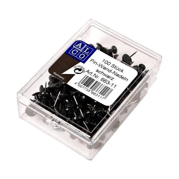 Pinnwandnadel 7,5mm schwarz VE=100 Stück-0